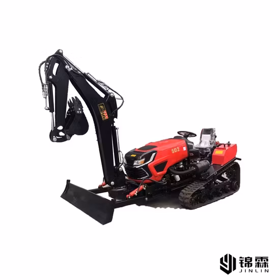 Mini trator de esteira 25HP Paddy Land & Dry Land Free Walking Rotarty Tillage Valas Aração e outros tratores robóticos de controle remoto